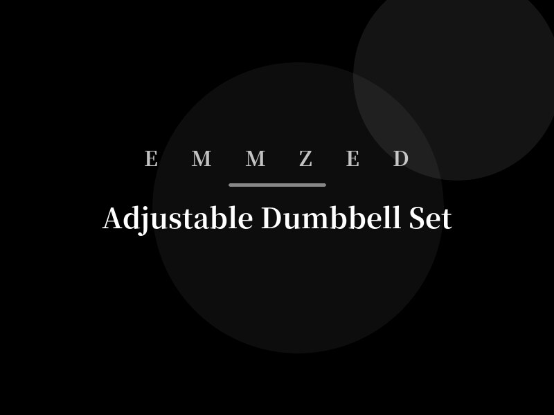 Adjustable Dumbbell Set