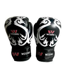 Wesing Training Boxing Gloves — White Dragon Edition